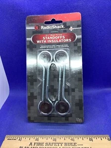 RadioShack 3 1/2"" Holzschraubabstände mit Isolatoren Nr. 15-853 4er-Pack S7 - Bild 1 von 2