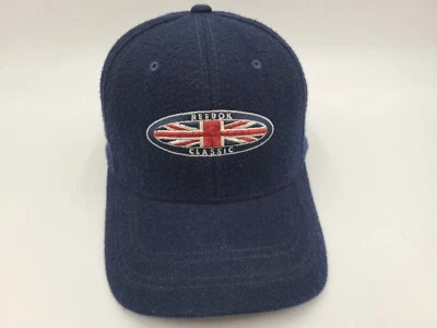 Gorra ajustable clásica vintage Reebok mezcla de lana Union Jack hombres mujeres azul Foto 1 de 4