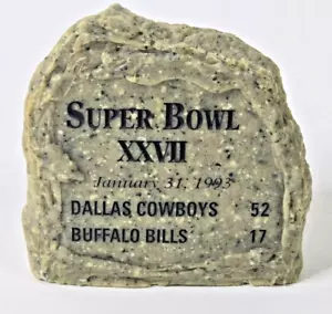 Vintage 1993 Super Bowl XXVII Dallas Cowboys Buffalo Bills 3,75" Marmorschild - Bild 1 von 8