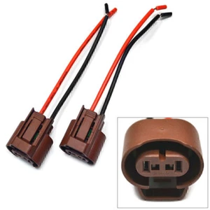 Paar Nebelscheinwerfer Kabelbaum mit Stecker Halogen Ersatz Reparatur Buchse - Picture 1 of 5