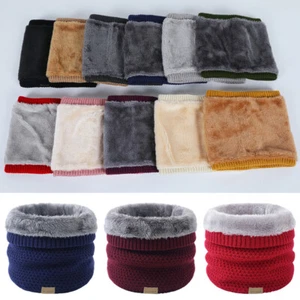Unisex Thermal Fleece Snood Neck Warmer Cycling Scarf Warm Winter Ski Face Mask - Picture 1 of 32