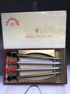 Juego de Lápices Puente Vintage Años 50 Campeón "Todo Plomo" ~ Caja Original ~ LEER - Imagen 1 de 11