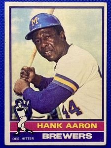 Topps Hank Aaron #550 1976 en muy buen estado-VGEX RC338 - Imagen 1 de 2