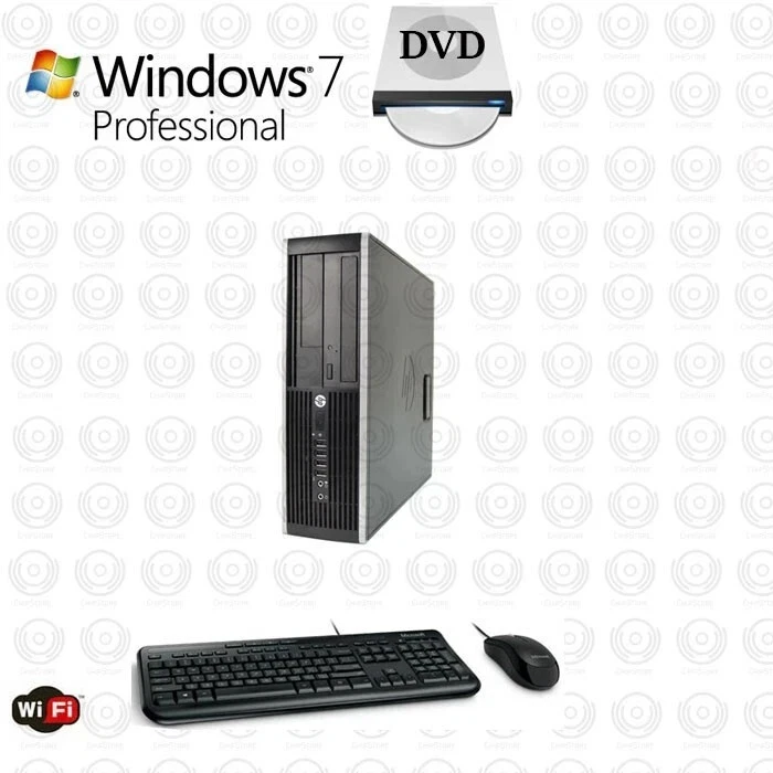 Computador desktop Windows 7 32 bits HP dual core 500GB WiFi PC - Imagem 1 de 1