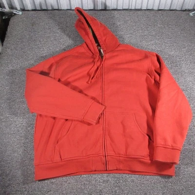 Толстовка мужская LL Bean Katahdin Iron Works XL красная шерпа с подкладкой на молнии - Изображение 1 из 4