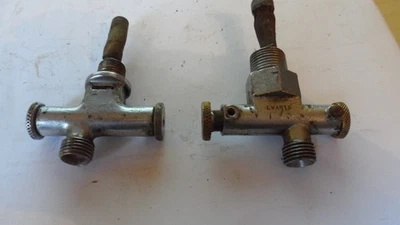 Vintage Classic 2 OLD EWARTS  PETROL TAPS 1/4 -3/8 BSP BSA NORTON ARIEL TRIUMPH - Image 1 of 4