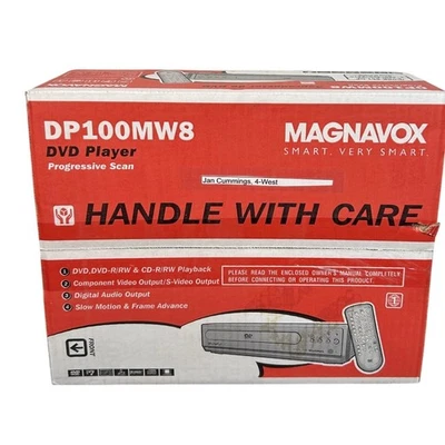 Reproductor de DVD de escaneo progresivo Magnavox DP100MW8 con control remoto NUEVO SELLADO sin probar Foto 1 de 4