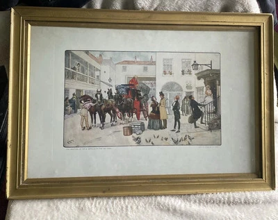 Винтажный принт Альберта Людовичи The Meeting of Pip & Estella in the Inn Yard - Изображение 1 из 4