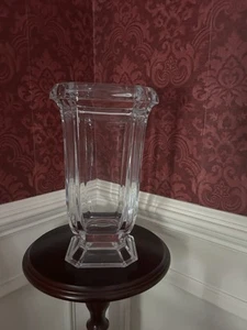 French Art Glass JG Durand Sparkling Fine Crystal Neo Classic 12" Vase - Picture 1 of 3