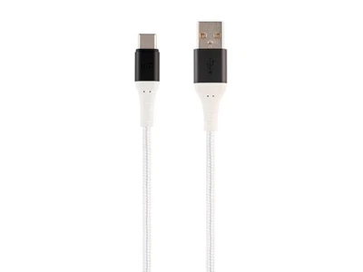 Monoprice USB 2.0 Type-C to Type-A Reinforced Cable - 3 Feet - White - Image 1 of 4