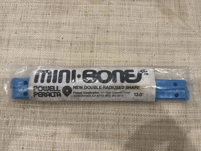 Mini rieles de doble radio Powell Peralta Rib Bones 13,0" AZUL de colección NOS Foto 1 de 3