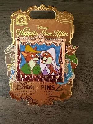 Prendedor Robin Hood & Maid Marian Happily Ever After Slider Disney LE 2400 EN MANO Foto 1 de 2
