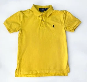 Polo Ralph Lauren Boys Shirt 8Y Yellow Polo Classic Fit Preppy Old Money Style - Picture 1 of 6