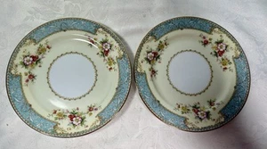 (2) Noritake Blue Dawn (M)622 Bread & Butter Plates 6 3/8” Japan 1940s - Picture 1 of 5