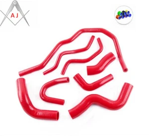 Silicone Radiator Heater Hoses For VW GOLF GTI MKV MK 5 2.0 FSI/TFSI TURBO Red - Picture 1 of 8
