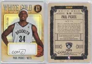 2013-14 Panini Gold Standard White Gold Threads /199 Paul Pierce #60 HOF