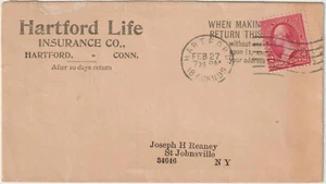 1899 Hartford Conn Advt Hartford Lebensversicherung Co (d164) - Bild 1 von 2