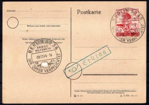 Imperio Alemán, Michel Nº 906 Postal Primer Día 09.11.44. - Imagen 1 de 1
