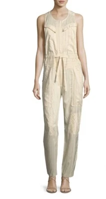 Mono cargo ISABEL MARANT mezcla de seda a rayas sin mangas talla 34 EE. UU. 2 $1350 Foto 1 de 4