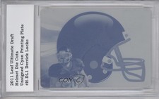 2011 Leaf Ultimate Draft Printing Plate Cyan 1/1 Derrick Locke Rookie RC 0t3