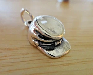 Ciondolo cappello soldato confederato piccolo guerra civile argento sterling 3D 17x9 mm - Foto 1 di 6