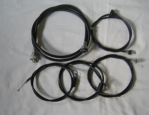 Bowdenzug Satz MZ TS 250 Flacher Lenker schwarz 5-teilig - Picture 1 of 1