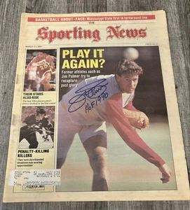 Jim Palmer HOF 1990 Signed Autographed 1991 Sporting News BALTIMORE ORIOLES - Picture 1 of 2