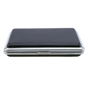 3.3" Leather Cigar Cigarette Tobacco Case Holder Pocket Box For 20 Cigars A - Picture 1 of 12