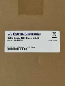 Extron Cable Cubby 1200 BLACK, US AC 60-1397-02 Sealed Box New - Picture 1 of 3