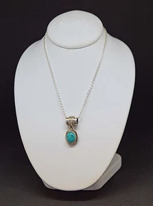 Sterling Silver Pendant with Stone - Picture 1 of 22