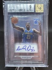 2012-13 Prizm Basketball Anthony Davis Rookie RC Auto 10, BGS 9 MINT