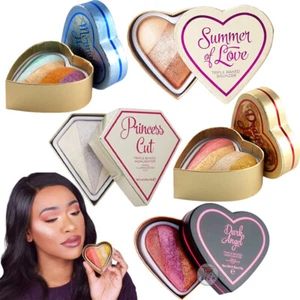 REVOLUTION Heart Highlighters/Bronzer/Blusher - CHOOSE YOUR FAVOURITE ♡ SHADE - Picture 1 of 11