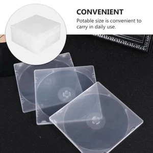 10/50/100/400 Pack Slim Clear CD Jewel Cases Single DVD Disc Storage Clear Tray - Afbeelding 1 van 8