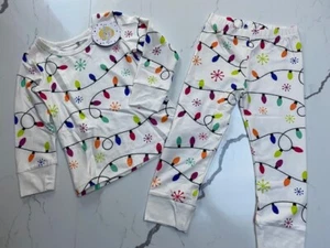 Christmas Lights Lounge Set 6-12M - Charlie's Project FINAL Sale - Picture 1 of 5