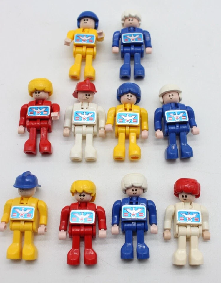 Learning Resources Gears Vintage Lot of 10 Minifigures People, Fireman, Kids, - Image 1 of 4