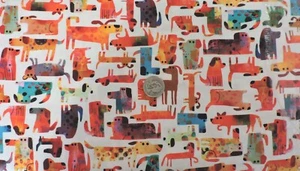 100% Cotton Fabric Windham "Fur Ever Friends" Dogs And More Dogs - By the Yard - Picture 1 of 3