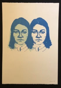 Michaela Melián, ohne Titel, Stempeldruck/Lithographie, 2008, handsigniert - Bild 1 von 1