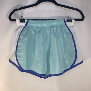 Danskin Now Shorts Athletic Running Blue/White Gym Fitness Women's XS #865 - Picture 1 of 6