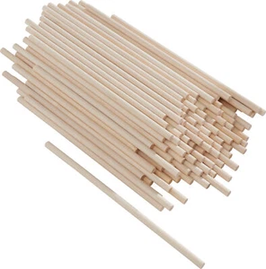 Barras redondas de madera VBS, 100 piezas, aprox. 15 cm, Ø 5 - 6 mm - Imagen 1 de 4