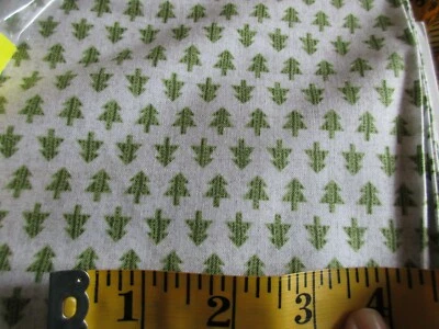 1 Yard New Cotton Fabric Cozy Critters Green Trees on Gray Wilmington Prints - Image 1 of 3