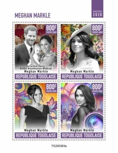 Togo Royalty Stamps 2020 MNH Meghan Markle Prince Harry Archie 4v M/S - Picture 1 of 1