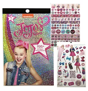 New JOJO Siwa 4 Sheet Foil Cover Sticker Pad (295+ Stickers) - Picture 1 of 3