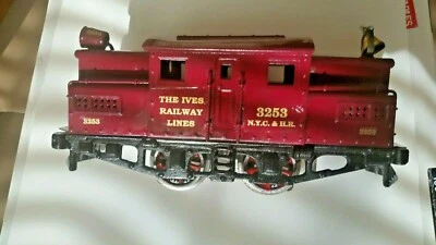IVES O GAUGE LOCO ENGINE (NOT INCLUDED) 3253 GOLD METALLIC WATER DECALS  LOOK! - Image 1 of 4