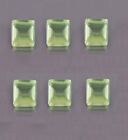 Prehanite Chalcedony Square Faceted Cut 6Mm To 10Mm Loose Gemstone