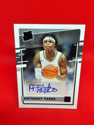 2021-22 Chronicles Draft Picks Donruss Rated Rookie Blue /75 Anthony Tarke Auto - Image 1 of 2