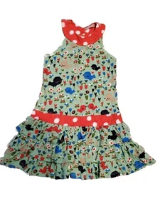 Jelly the Pug BELEZZA Stephanie Knit Tiered Summer Dress - Girls Size 5 Sheep - Picture 1 of 9