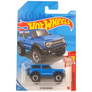 Hot Wheels 21 FORD BRONCO Trucks Then & Now Blue 100/250 2020 NEW Sent In Box - Bild 1 von 5