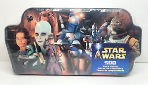 2002 Hasbro Star Wars Bounty Hunters 500 Piece Puzzle w/ Collectible Tin Sealed