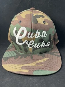 Cuba Cuba Camo SnapBack Hat | The Classics | Yupoong | New Without Tags | Camo - Picture 1 of 5