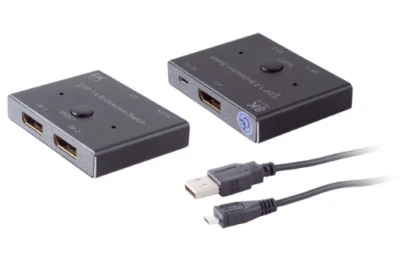 DisplayPort 1.4 Umschalter 2x1, bidirektional, 8K - Bild 1 von 2